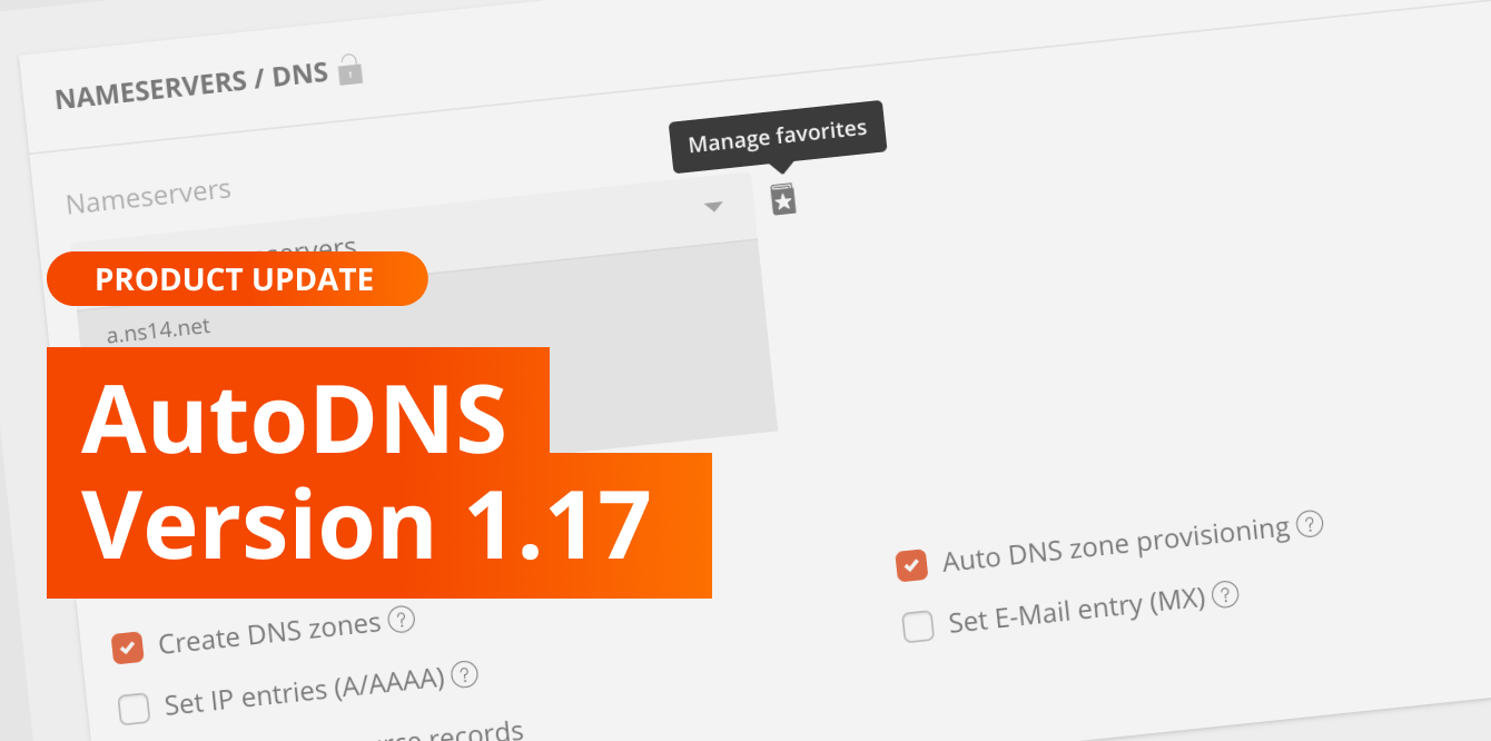 AutoDNS Changelog Version 1.17